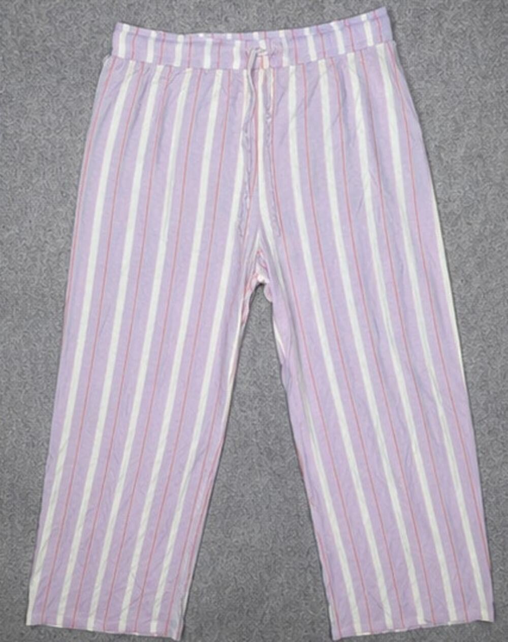 Honeydew Intimates Striped Drawstring Lounge Pajama Pants Lilac Large NWOT